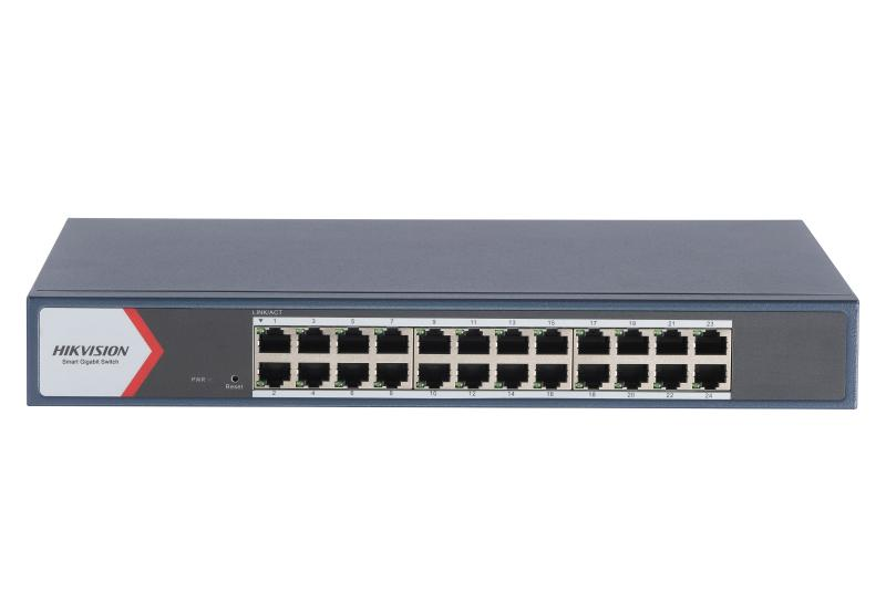 24x LAN switch, 1 Gbps, manag., kovové provedení