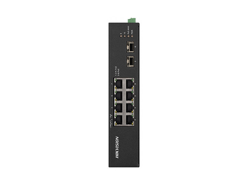 10/8 PoE switch, 8 PoE 1Gbps, 2x SFP, max.110W