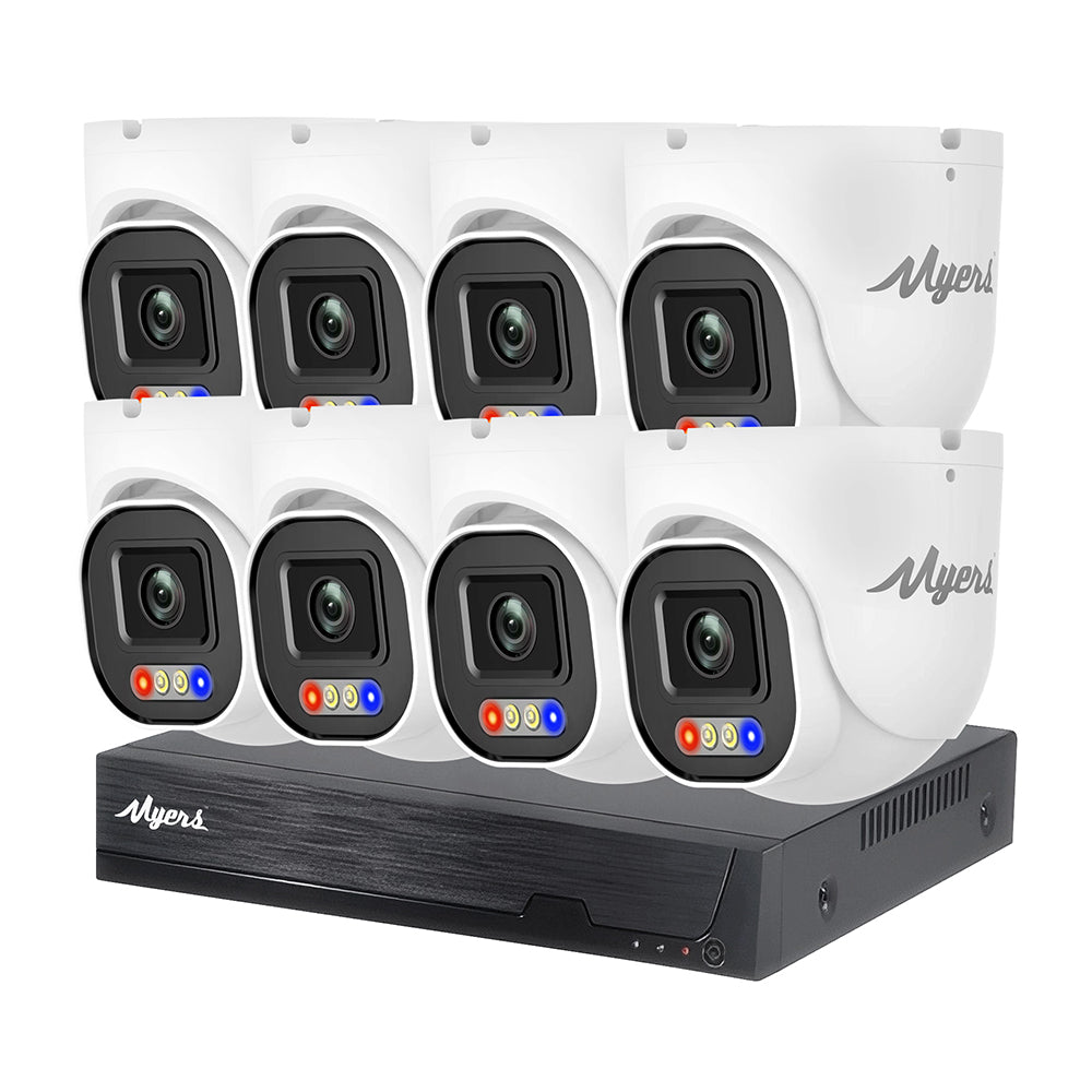 8.0 MP (4K) Vnitřní 8CH IP KIT 8MP 4xTurret FADA