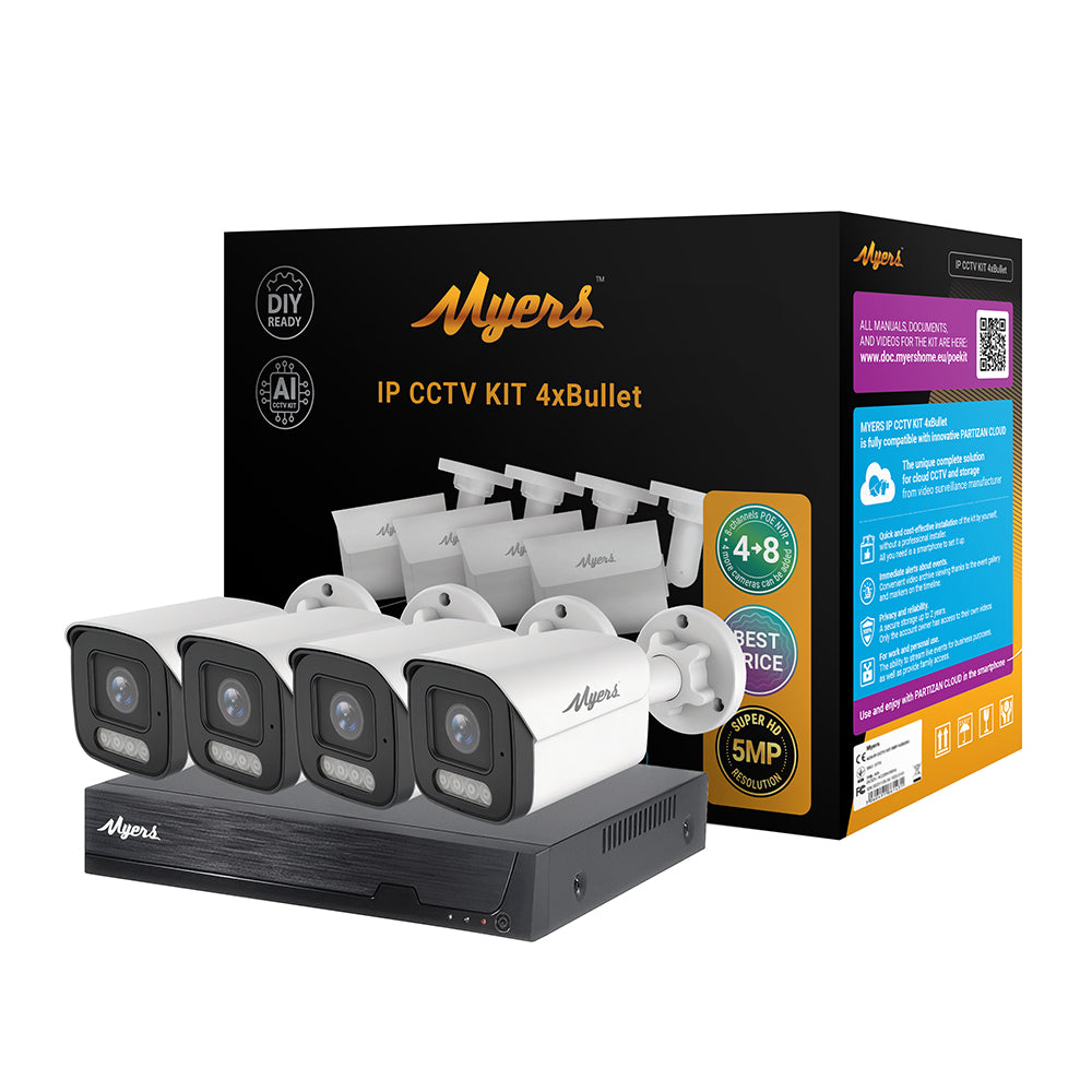 5.0MP Venkovní 8CH IP KIT 5MP 4xBullet