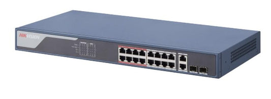 18/16 PoE switch, 16x PoE 100Mbps, 2x uplink 1Gbps, 2x SFP,web manag.,max.230W