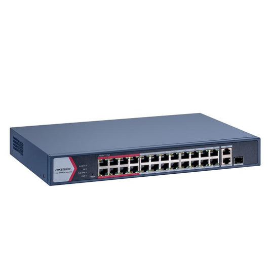 26/24 PoE switch, 24x PoE 100Mbps, 2x uplink 1Gbps, manag., max.230W