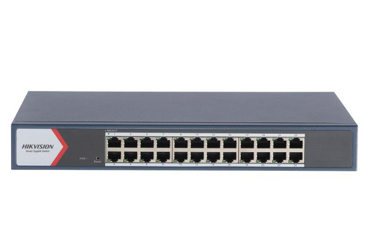24x LAN switch, 1 Gbps, manag., kovové provedení