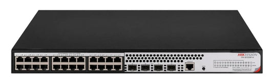 28/24 PoE switch, 24x PoE 1Gbps, 4x SFP, 1x cons.port, max.370W