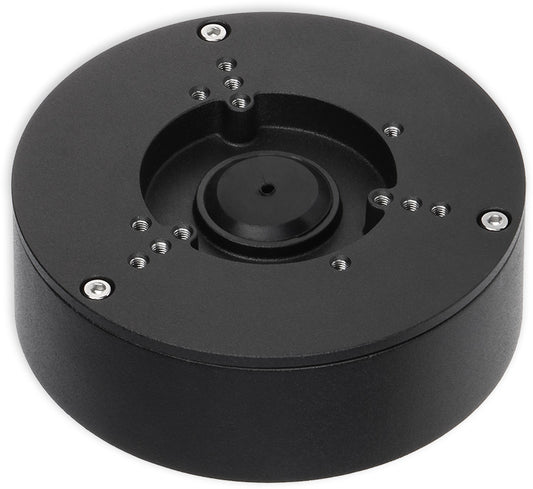 zapojovací box kulatý univerzální, černý, průměr 124 mm