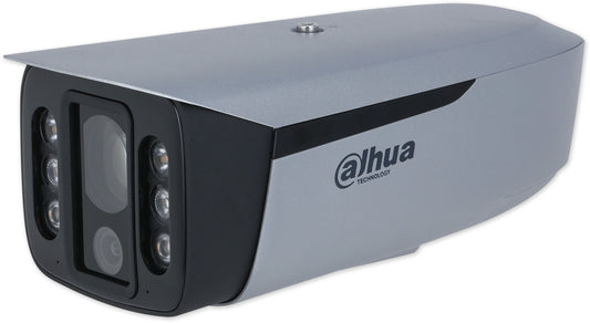 2v1 kamera, 8 + 4 Mpix, 100m IR a 60m bílé LED, ochrana perimetru
