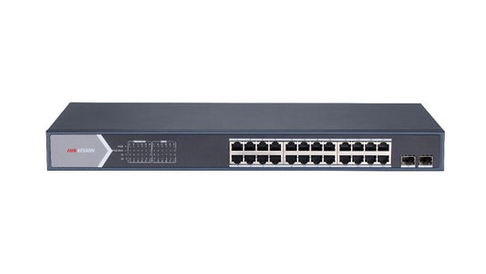 26/24 PoE switch, 24x PoE 1Gbps, 2x SFP, web manag., max.370W