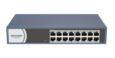 16x LAN switch, 100Mbps, kovové provedení