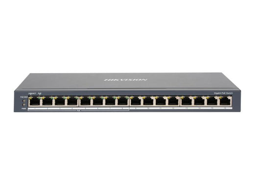 16/8 PoE switch, 8× 1 Gbp PoE, 8× LAN 1 Gbps, 1x up 1Gbps, max 110W