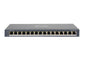 16/8 PoE switch, 8× 1 Gbp PoE, 8× LAN 1 Gbps, 1x up 1Gbps, max 110W