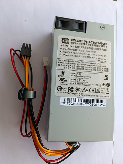 PoE zdroj pro NVR - POE POWER, KSA-180S2,12V5A&52V2.5A,180W