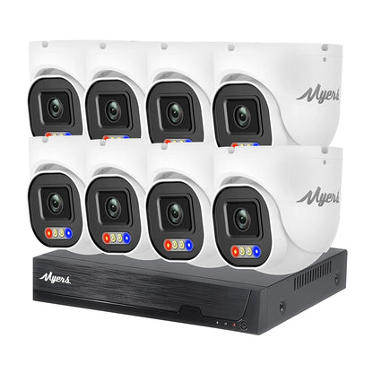 8.0 MP (4K) Vnitřní 8CH IP KIT 8MP 4xTurret FADA