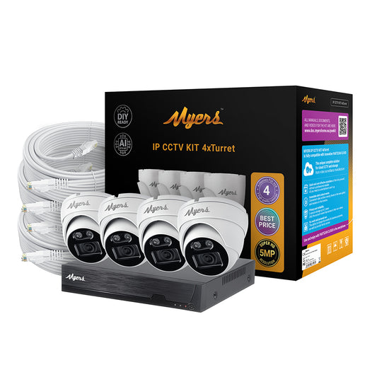 5.0MP Vnitřní 4CH IP KIT 5MP 4xTurret