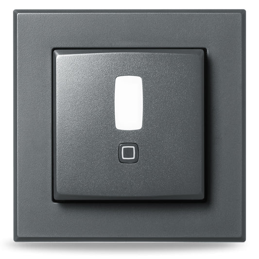 Homematic IP PIR detektor pohybu -  pro 55 mm rámeček, vnitřní, antracit - HmIP-SMI55-A