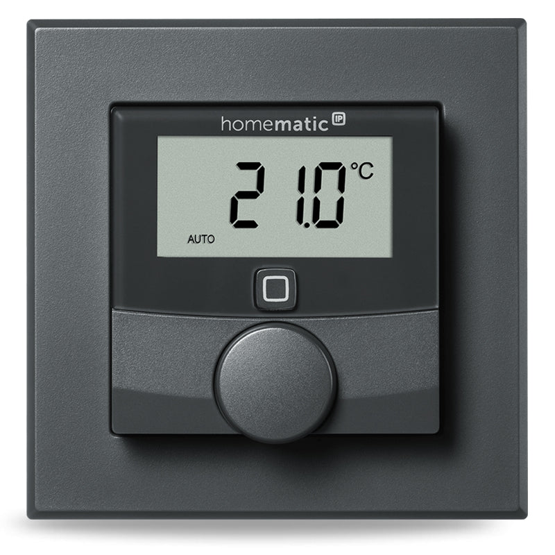 Homematic IP Nástěnný termostat se senzorem vlhkosti, antracit - HmIP-WTH-A