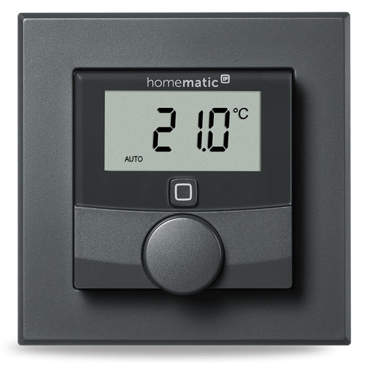 Homematic IP Nástěnný termostat se senzorem vlhkosti, antracit - HmIP-WTH-A